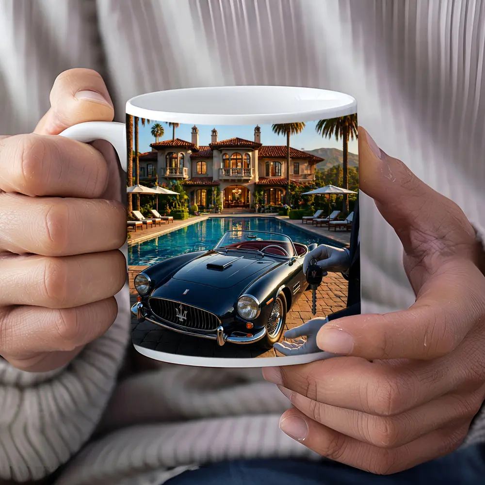 Classic Maserati 3500 GT Poolside Mansion – Mugs
