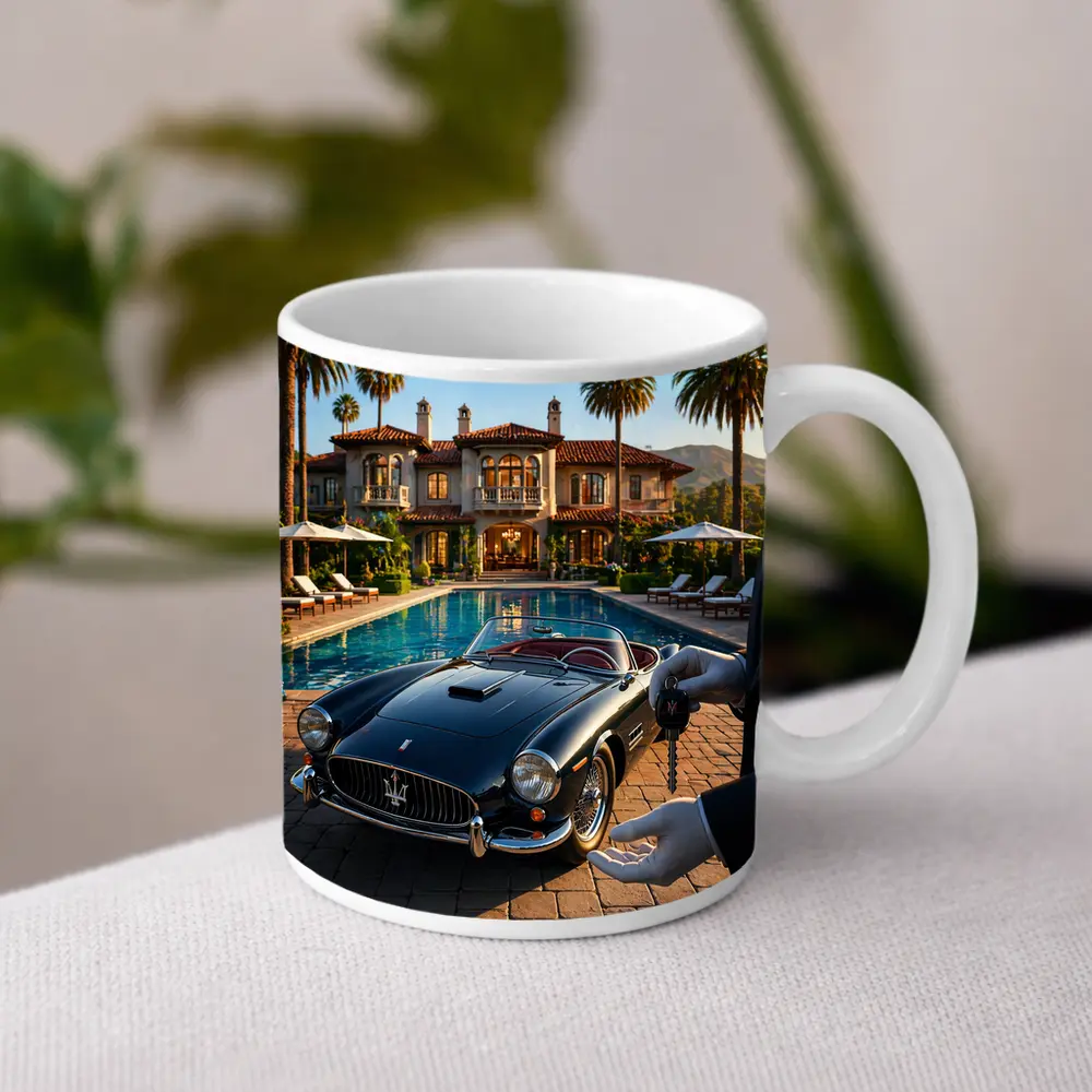 Classic Maserati 3500 GT Poolside Mansion – Mugs