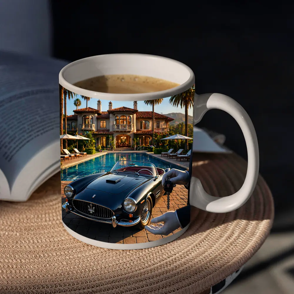 Classic Maserati 3500 GT Poolside Mansion – Mugs