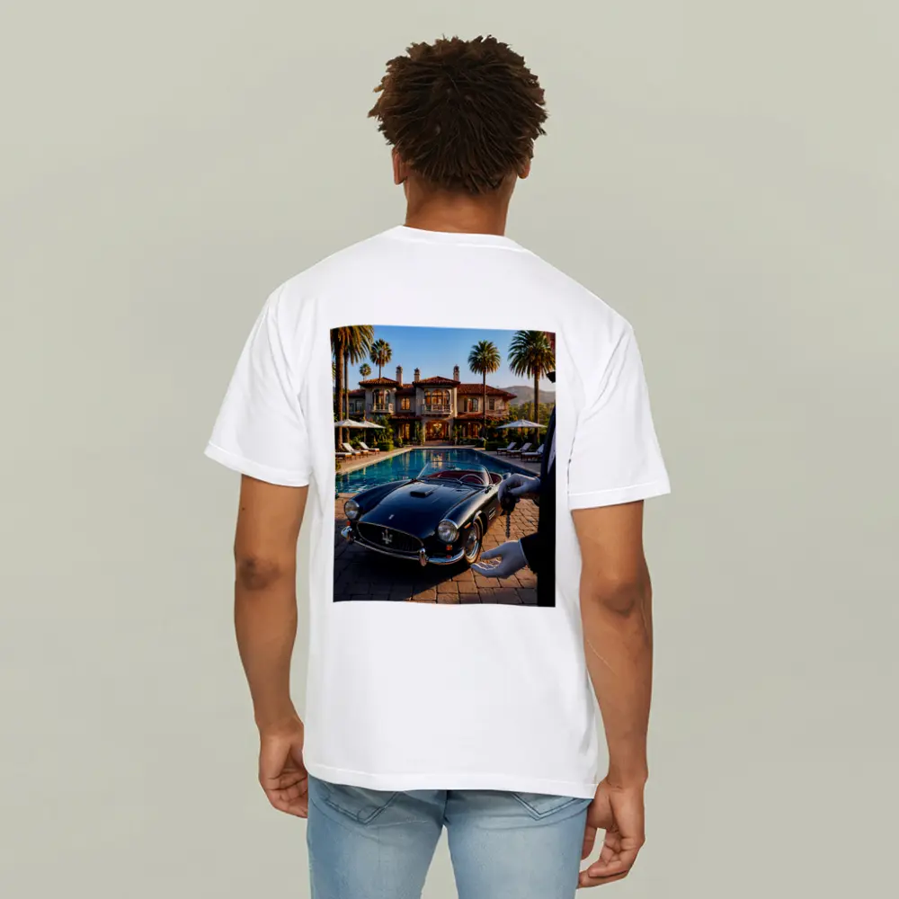 Classic Maserati 3500 GT Poolside Mansion – T-Shirts
