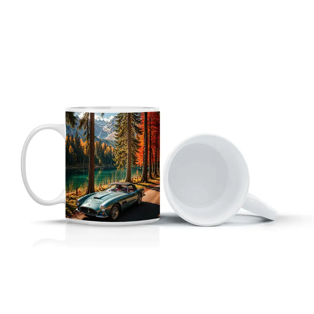 Vintage Maserati Classic Car Alpine Lake – Mugs