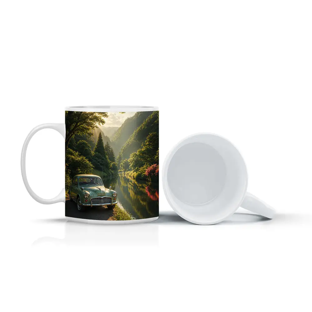 Vintage Morris Minor Green River Forest – Mugs