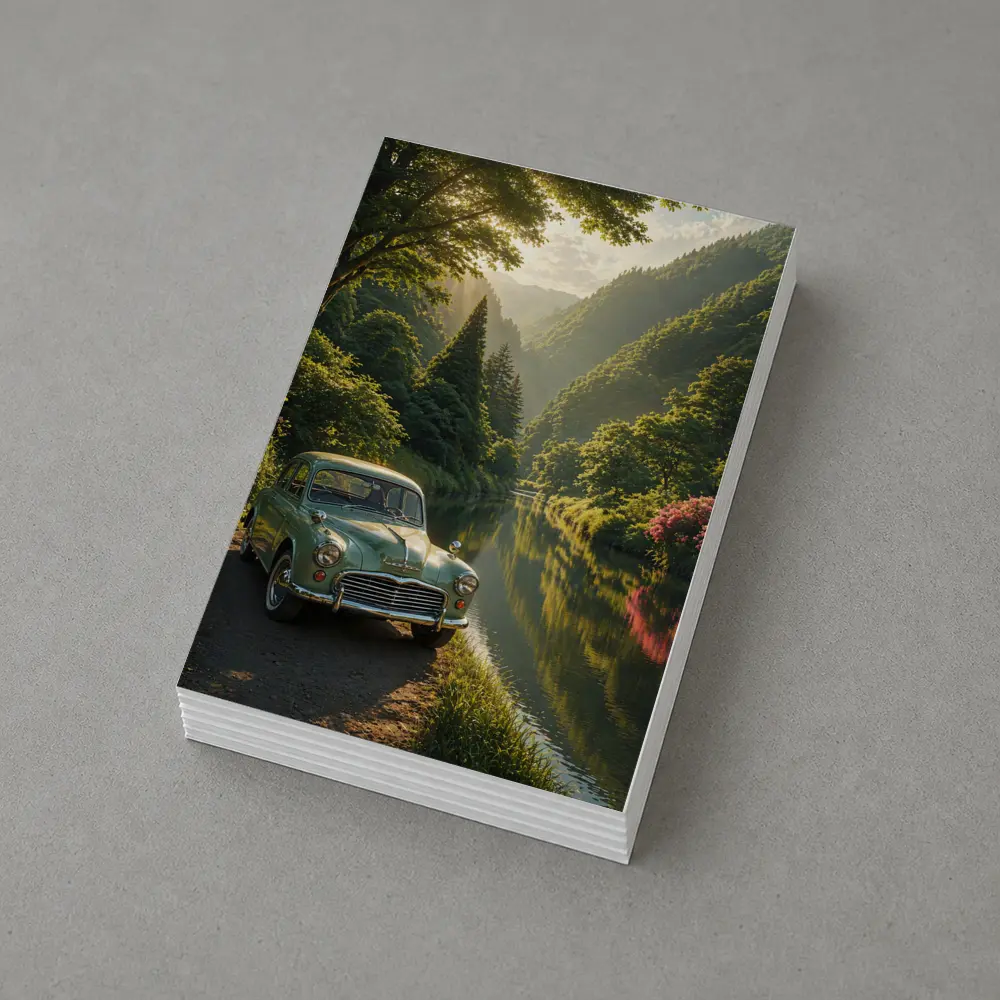 Vintage Morris Minor Green River Forest – Postcards