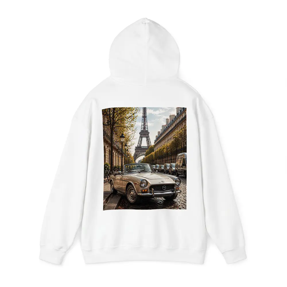 Vintage Mazda Convertible Paris Eiffel Tower – Hoodies