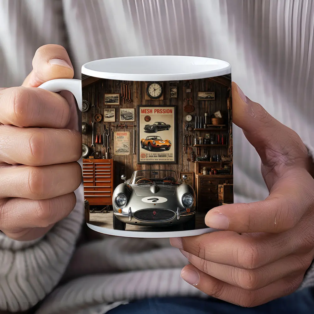 Vintage Sports Car Classic Retro Garage – Mugs