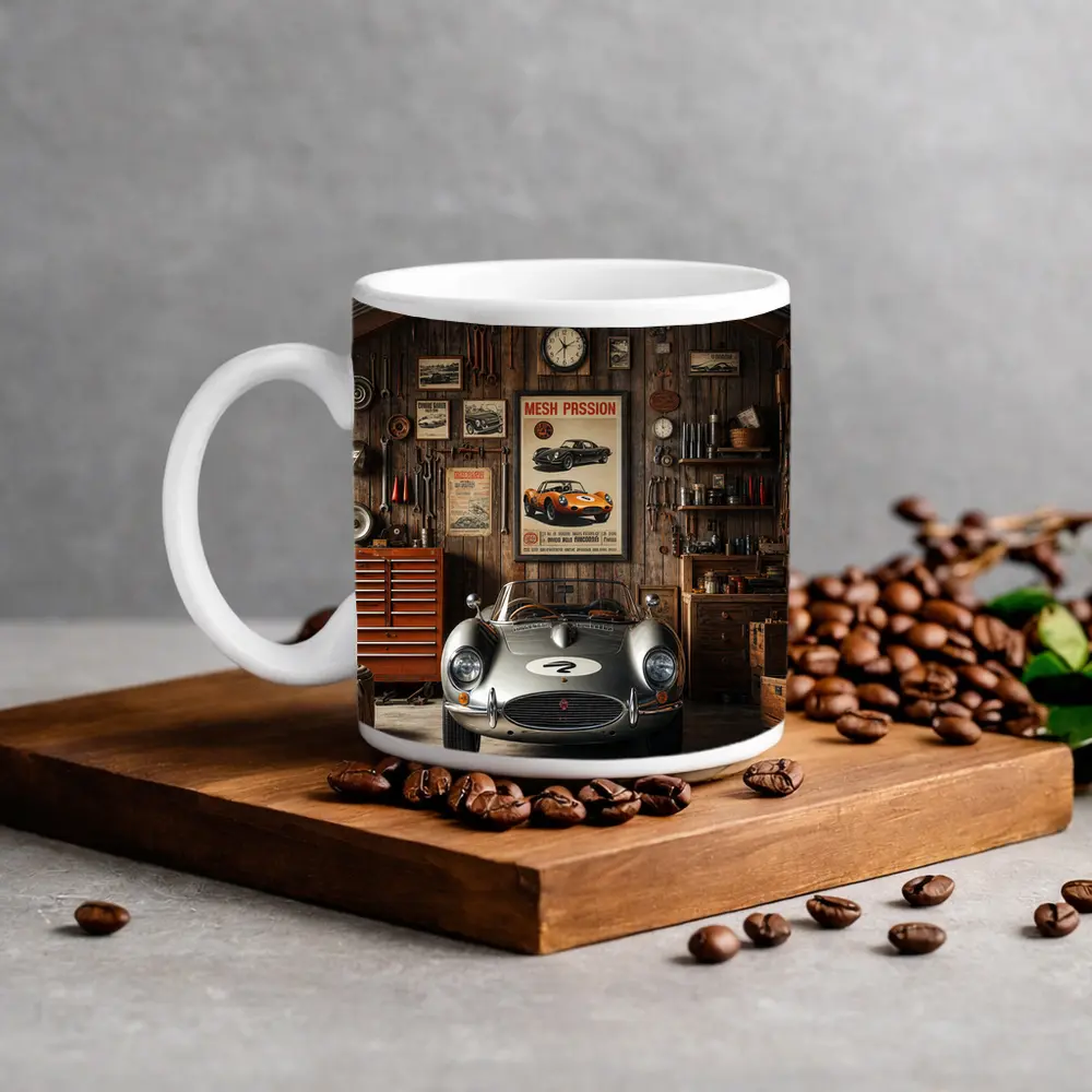 Vintage Sports Car Classic Retro Garage – Mugs