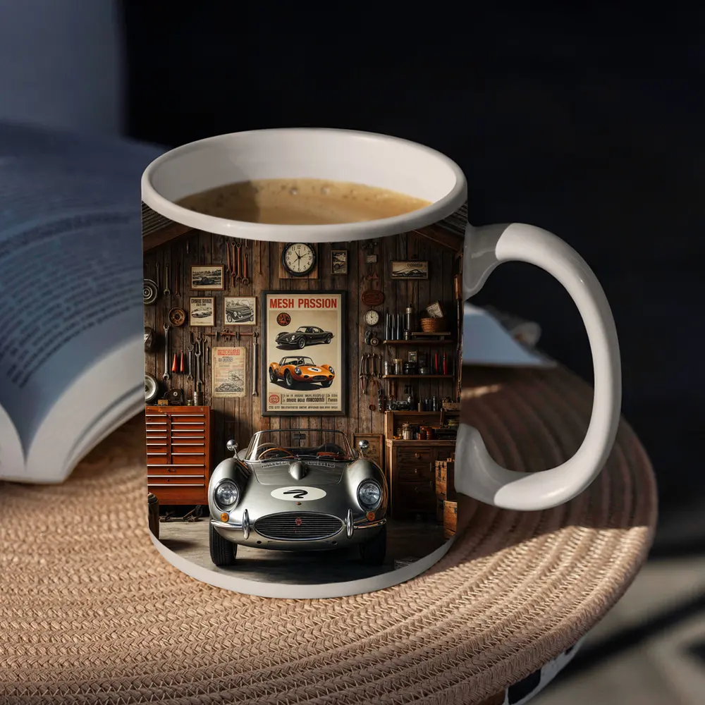 Vintage Sports Car Classic Retro Garage – Mugs