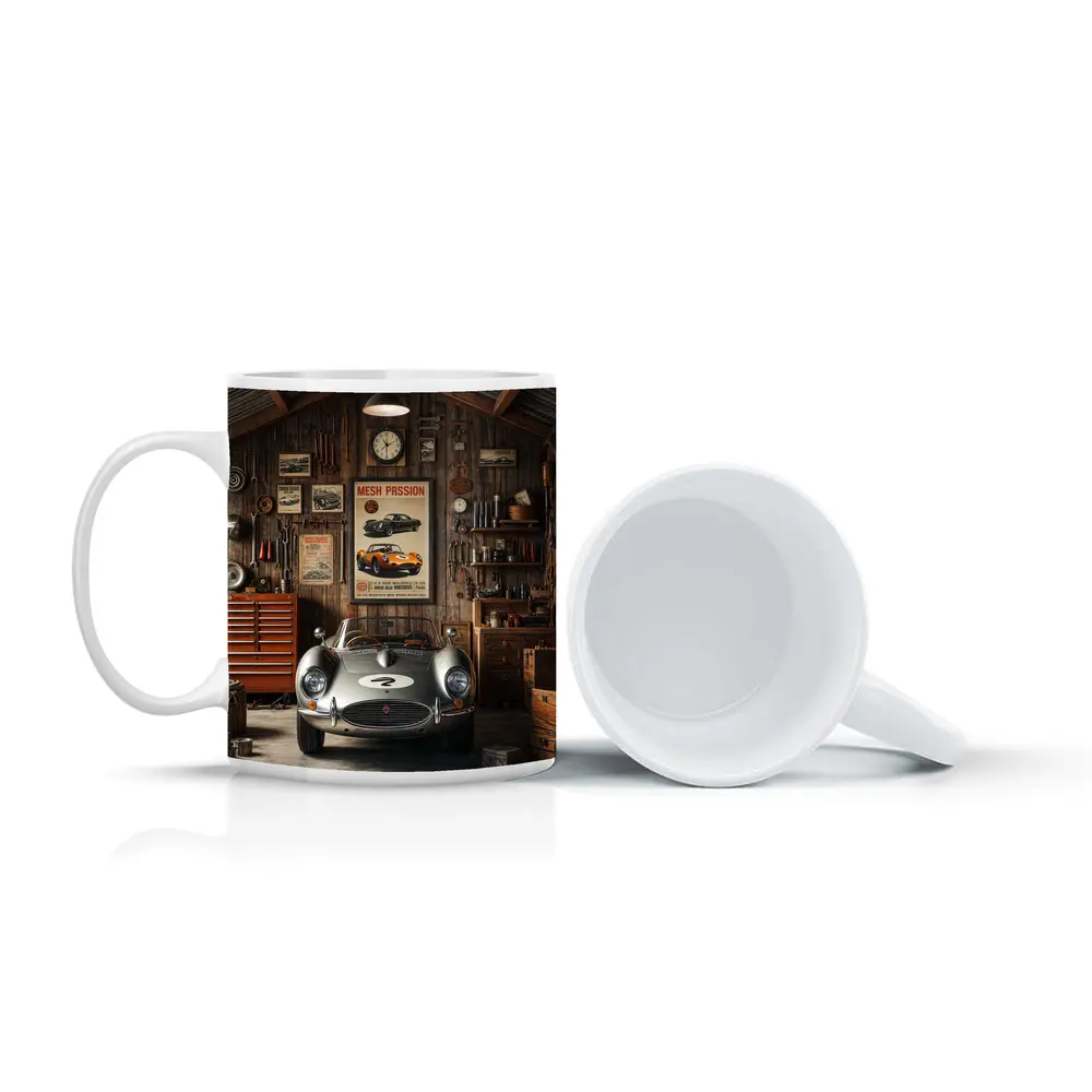 Vintage Sports Car Classic Retro Garage – Mugs