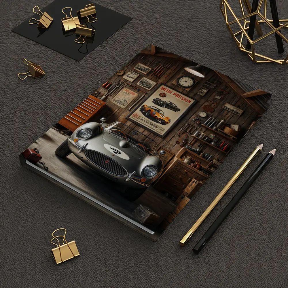 Vintage Sports Car Classic Retro Garage – Notebooks