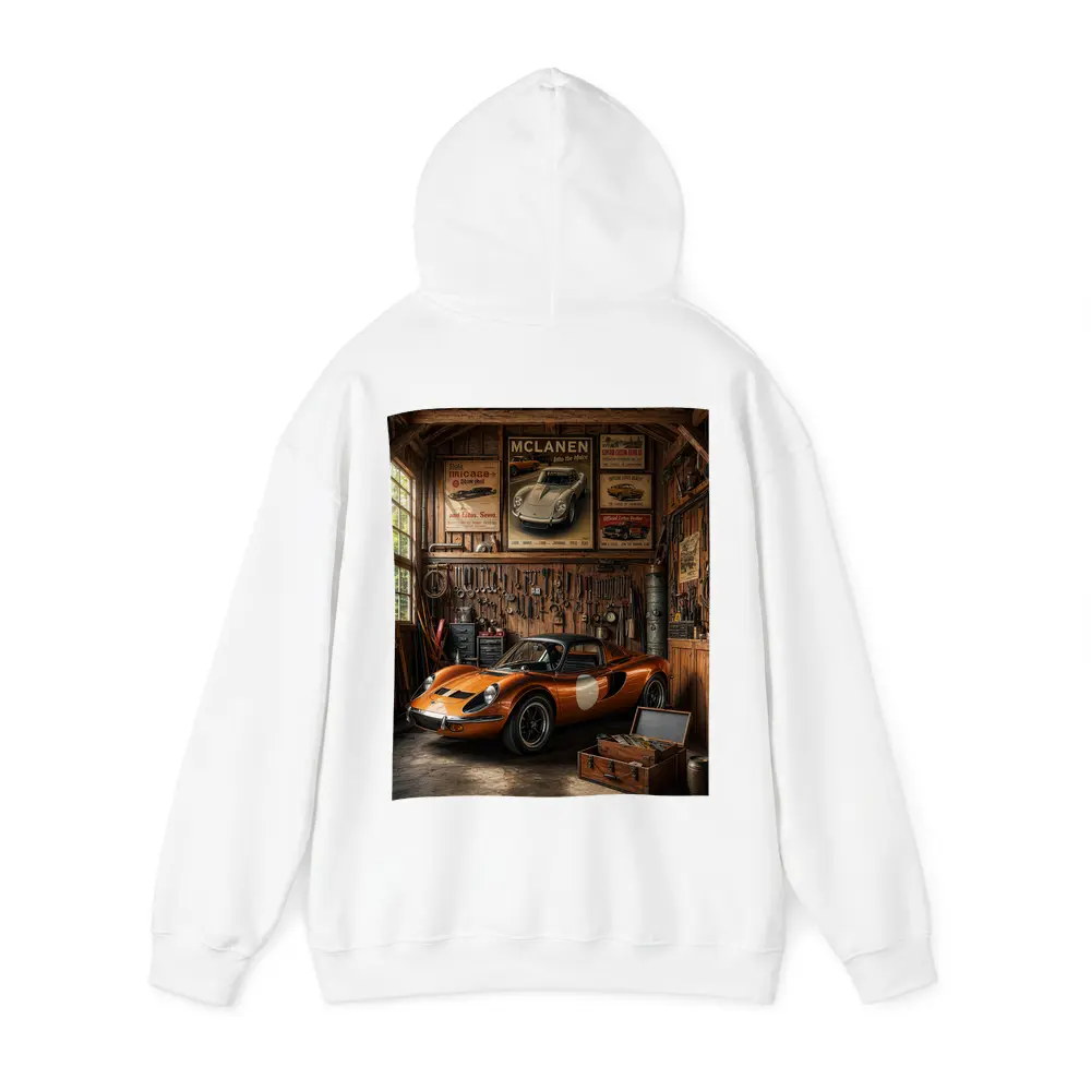 Ferrari Dino Orange Sports Car Vintage Garage – Hoodies