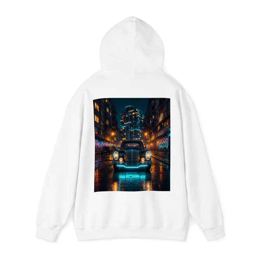 Classic Mercedes Benz Neon City Night Street – Hoodies