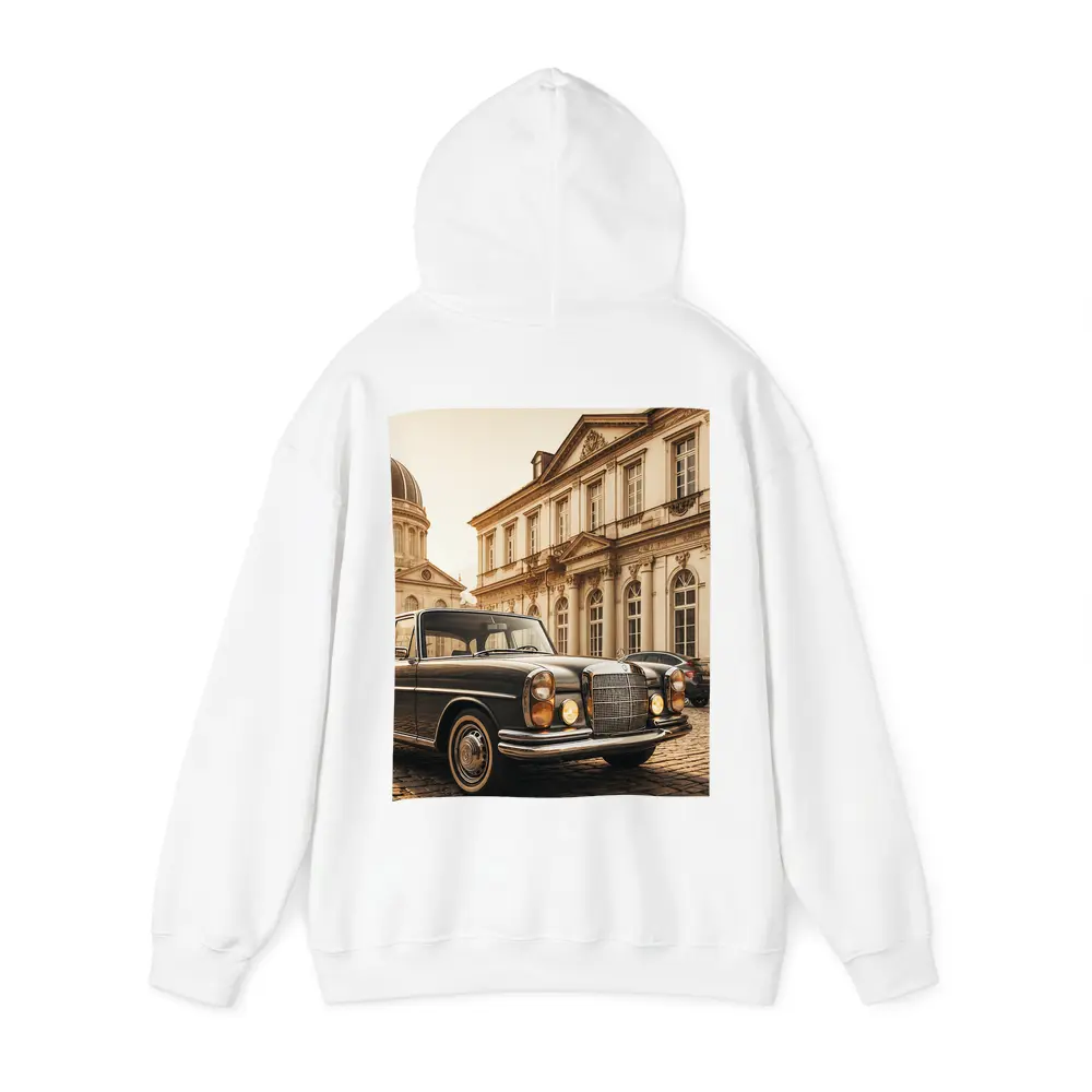 Vintage Mercedes Benz Classic European Architecture Scene – Hoodies
