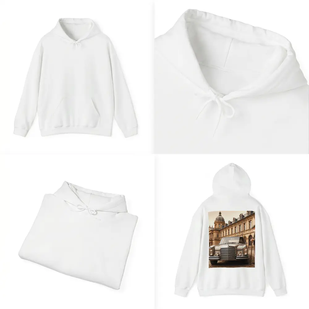 Vintage Mercedes Benz Classic Car Cobblestone Square – Hoodies