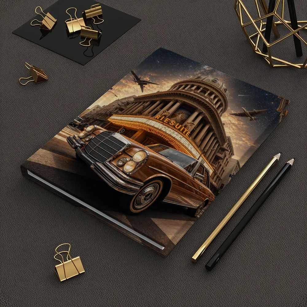 Vintage Mercedes Benz Classic Coupe City Night – Notebooks