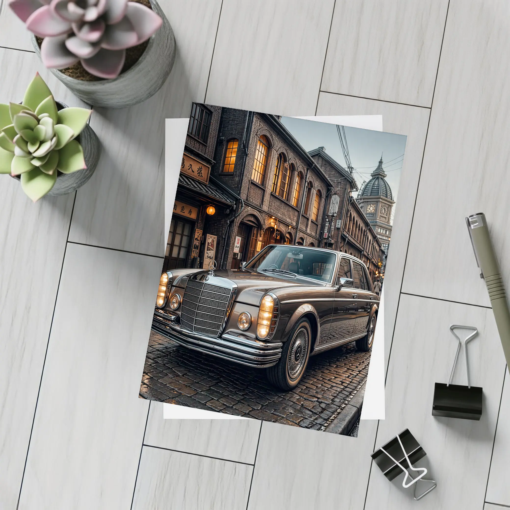 Vintage Mercedes Benz S Class Old Tokyo – Postcards