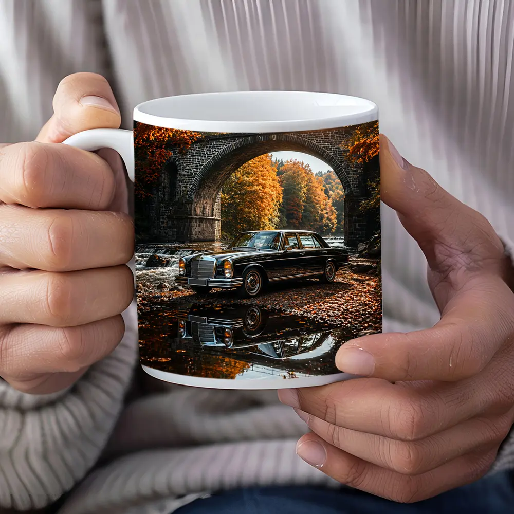 Vintage Mercedes Benz S Class Stone Bridge – Mugs