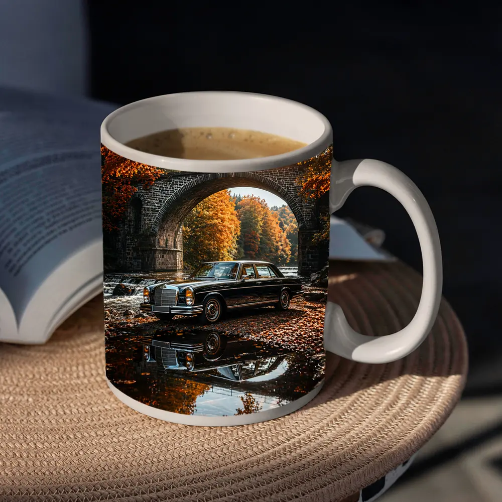 Vintage Mercedes Benz S Class Stone Bridge – Mugs