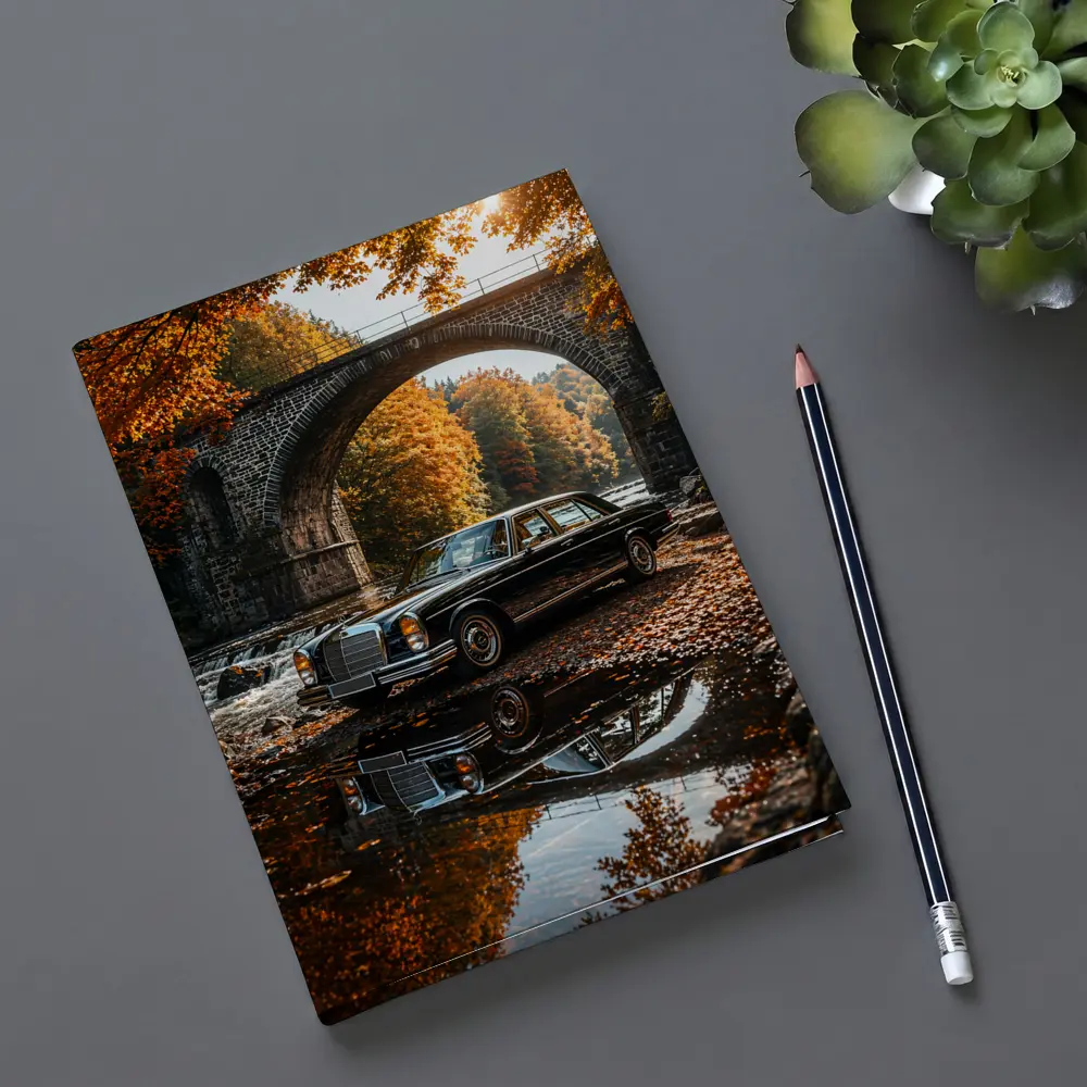 Vintage Mercedes Benz S Class Stone Bridge – Notebooks