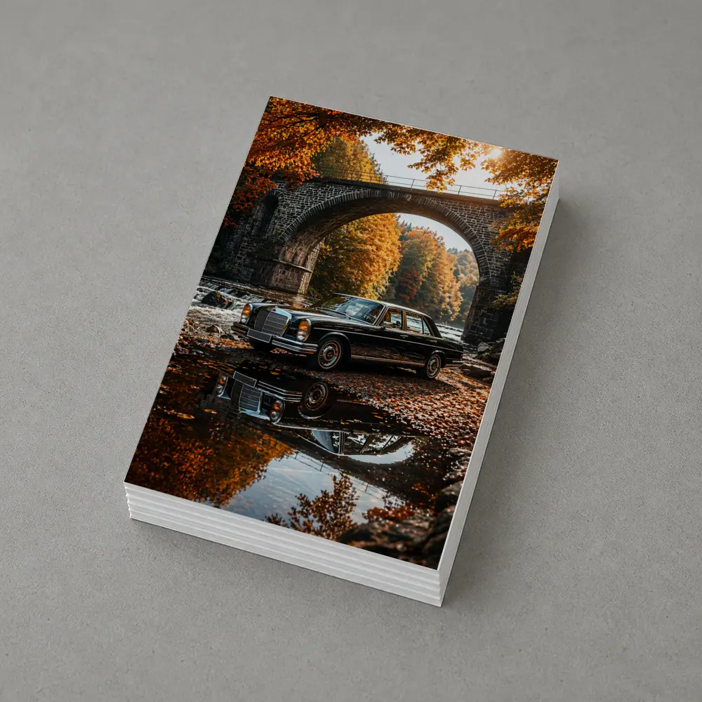 Vintage Mercedes Benz S Class Stone Bridge – Postcards
