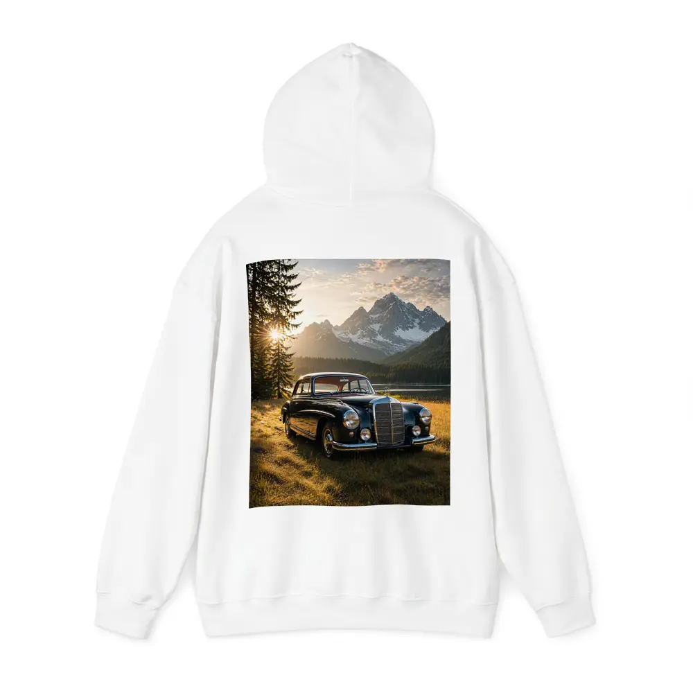 Vintage Mercedes Benz Classic Car Mountain Lake – Hoodies