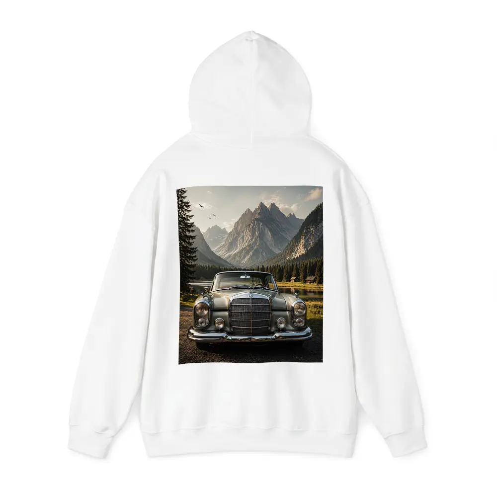 Vintage Mercedes Benz Classic Car Mountain Lake – Hoodies