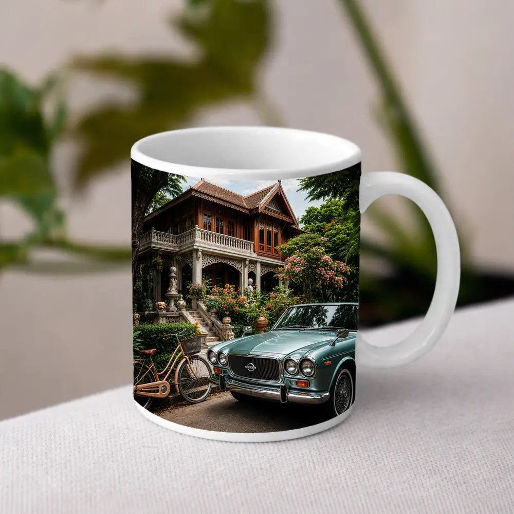 Vintage Nissan Classic Car Thai Villa – Mugs