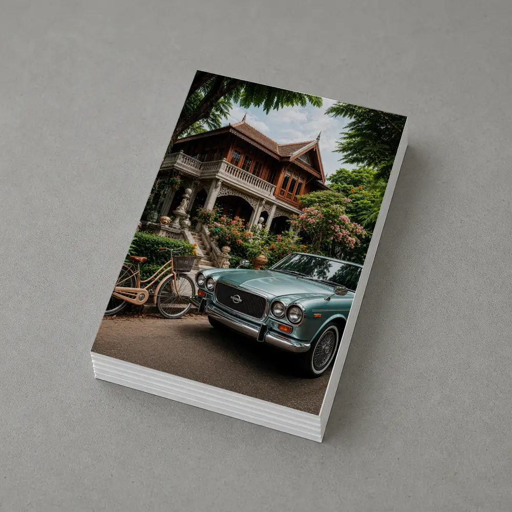 Vintage Nissan Classic Car Thai Villa – Postcards