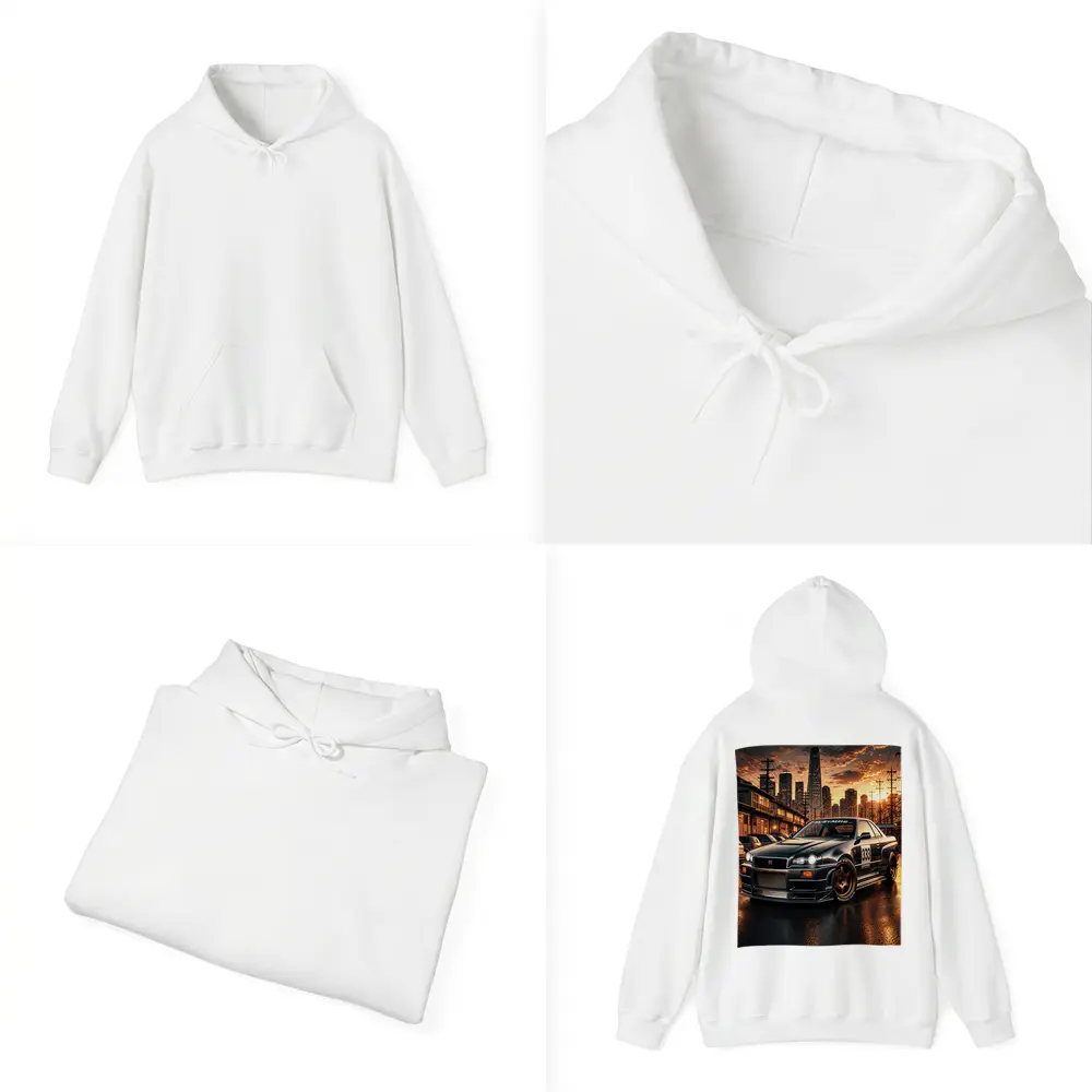 Nissan Skyline GT-R R34 City Sunset – Hoodies