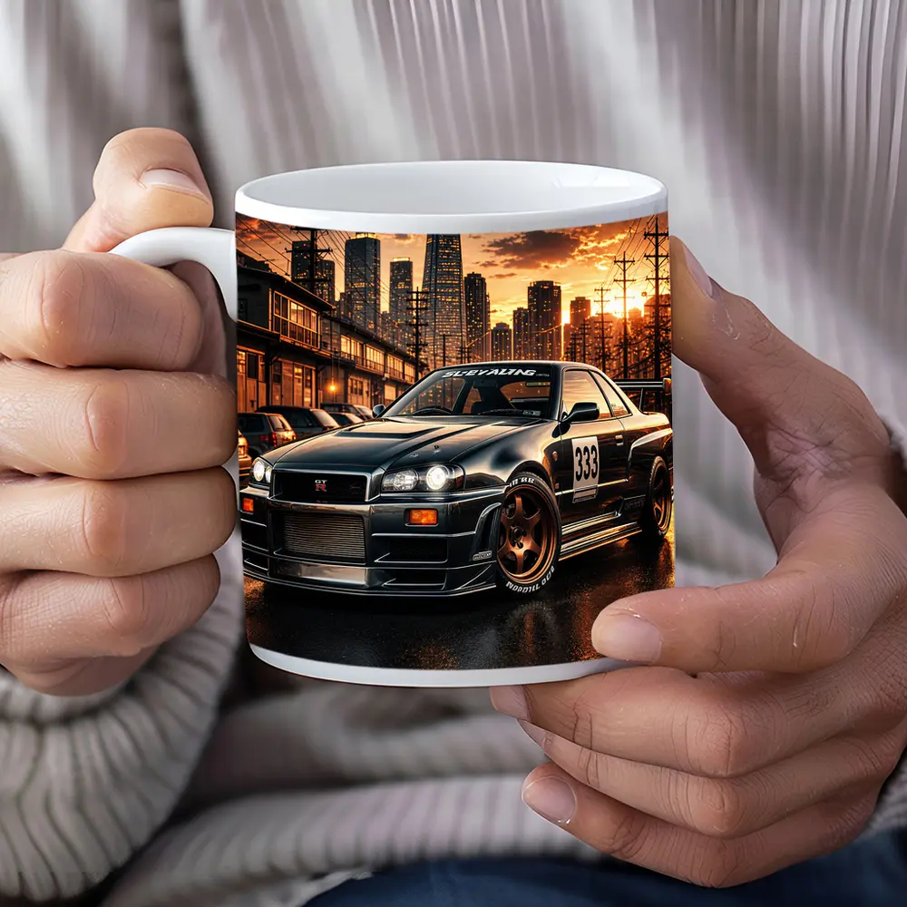 Nissan Skyline GT-R R34 City Sunset – Mugs