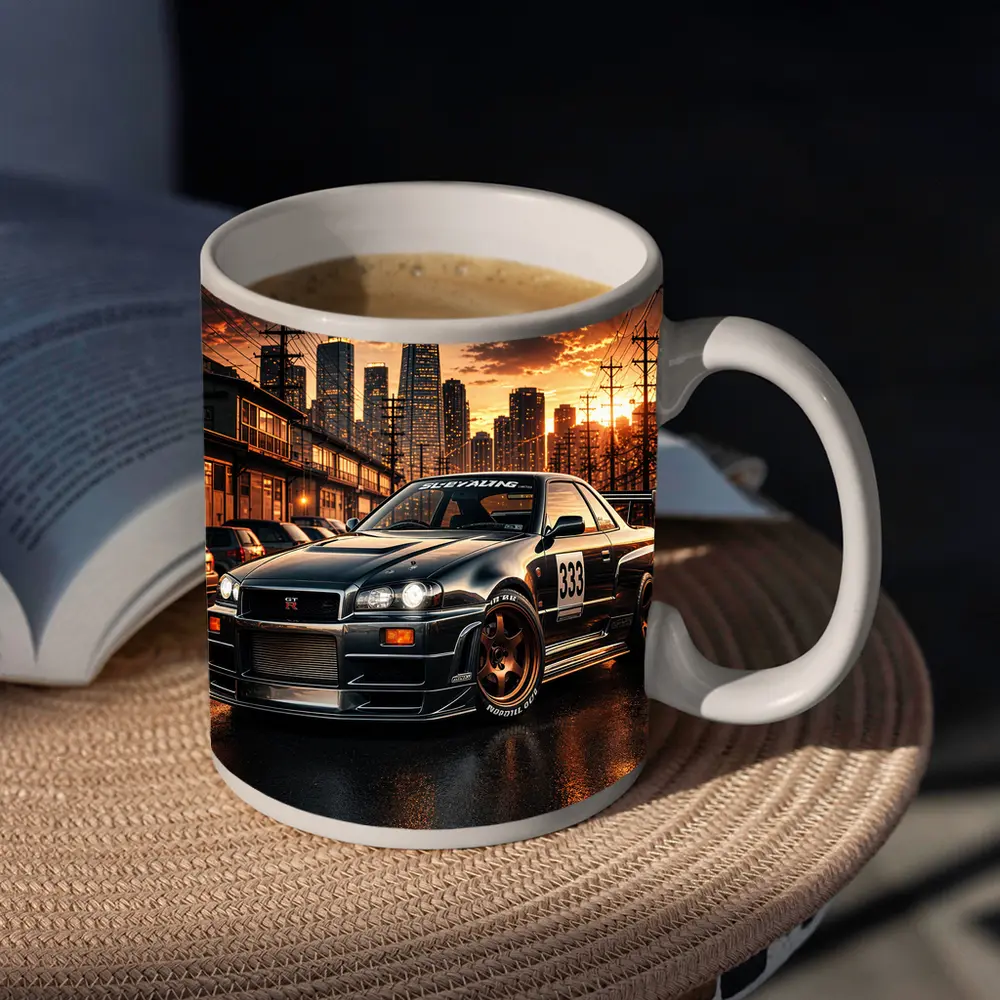 Nissan Skyline GT-R R34 City Sunset – Mugs