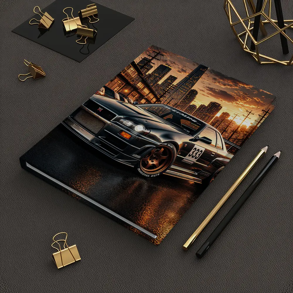 Nissan Skyline GT-R R34 City Sunset – Notebooks