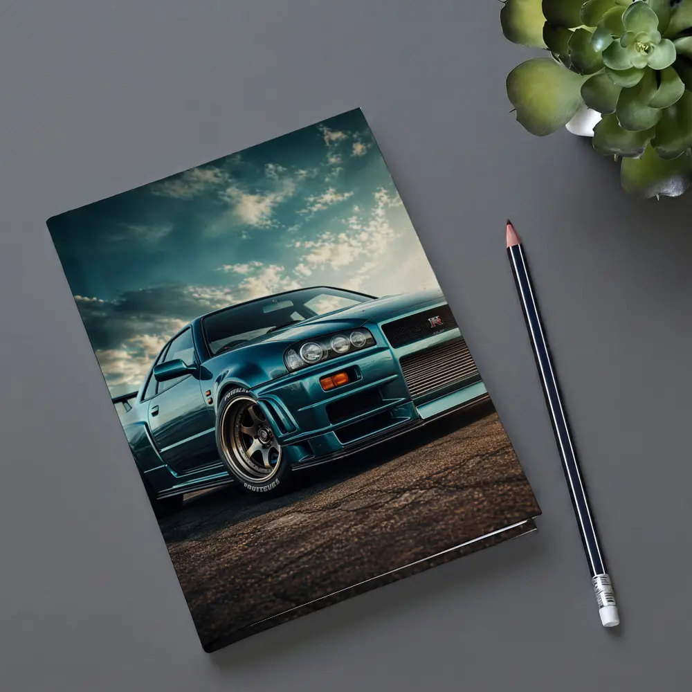 Nissan Skyline GT R Teal Sky – Notebooks
