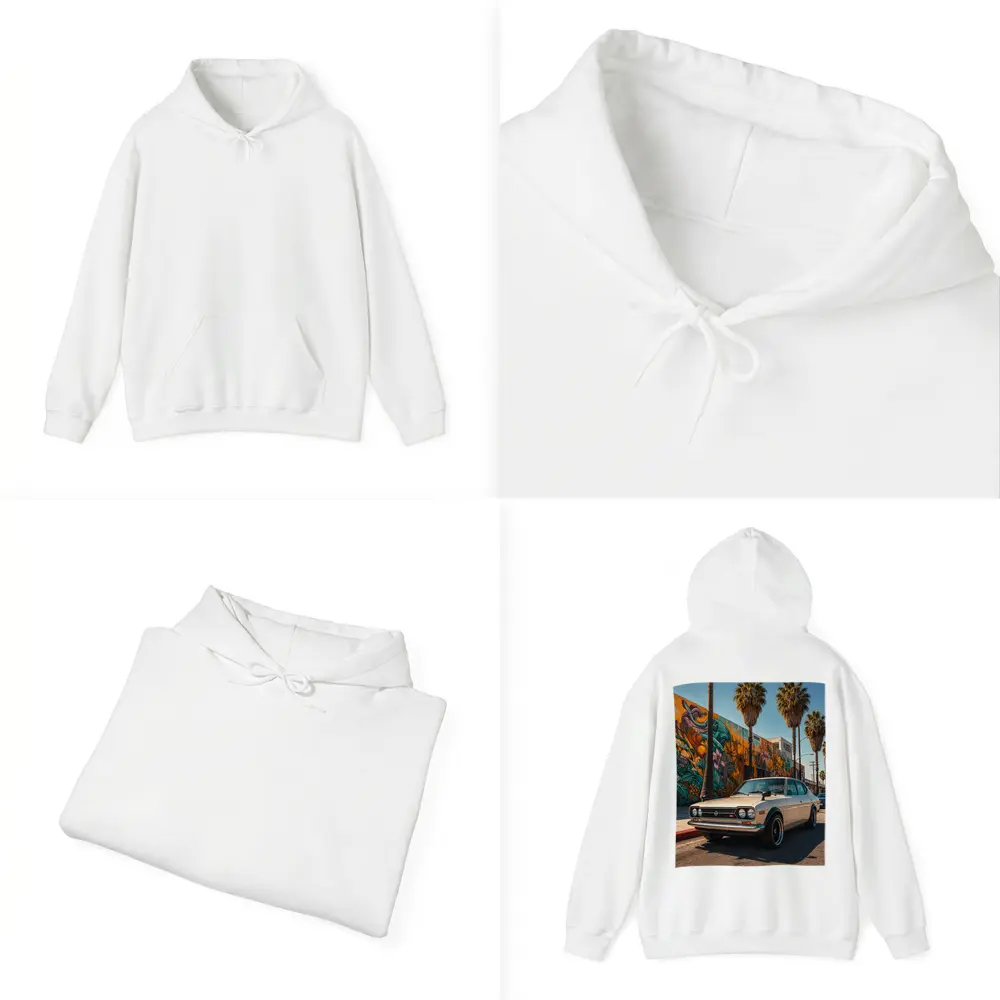 Vintage Nissan Sunny Coupe Los Angeles Street – Hoodies