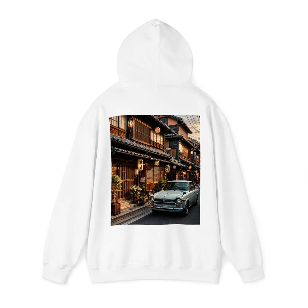 Vintage Nissan Sunny Old Tokyo Street Sunset – Hoodies