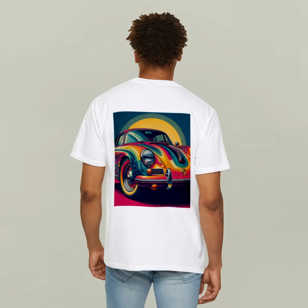 Porsche 356 Colorful Psychedelic Pop Art – T-Shirts