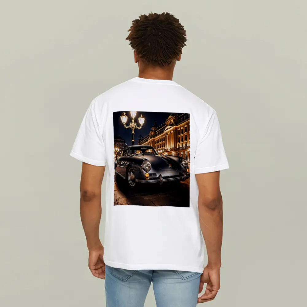 Vintage Porsche 356 Paris Night Street – T-Shirts