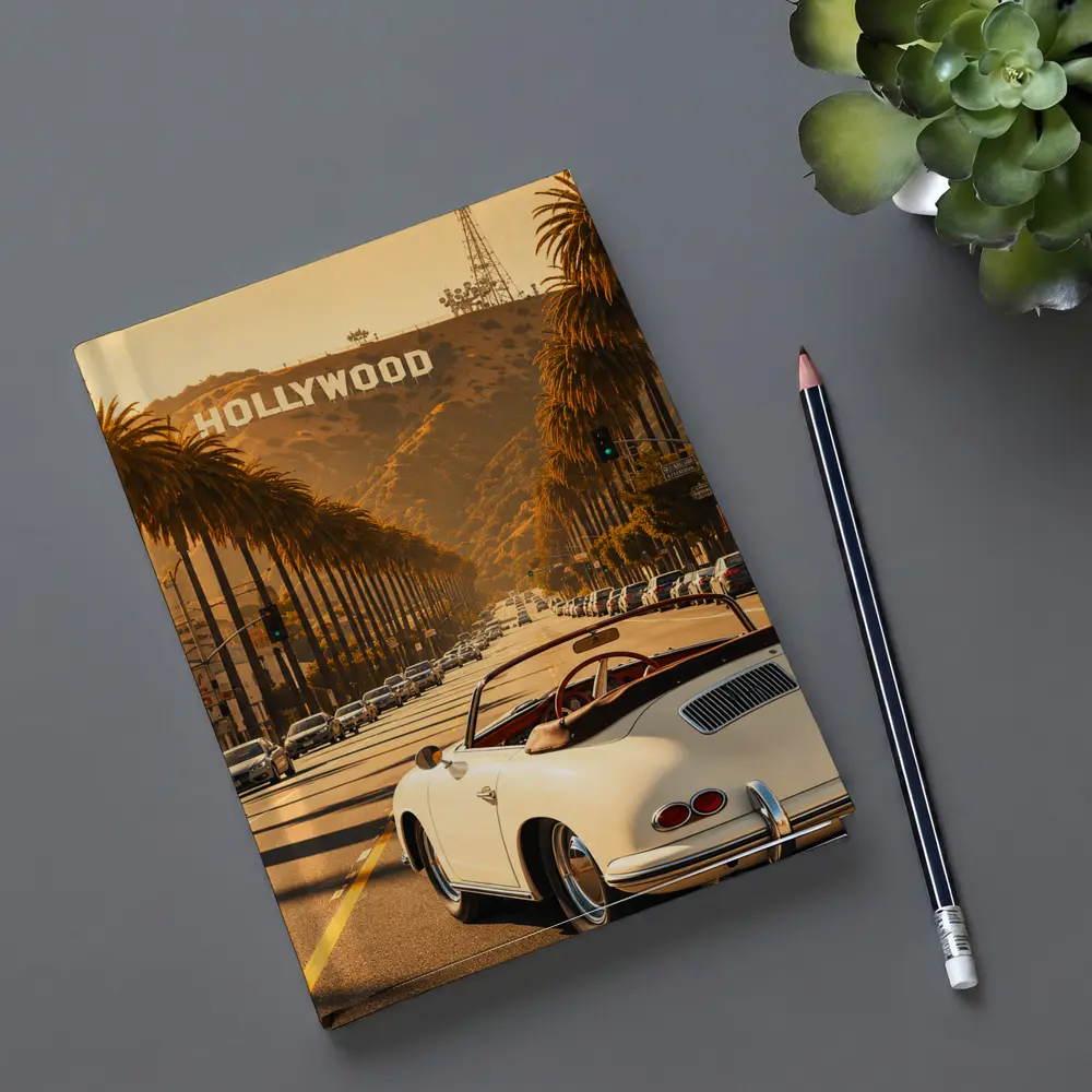 Porsche 356 Convertible Hollywood Boulevard Los Angeles – Notebooks