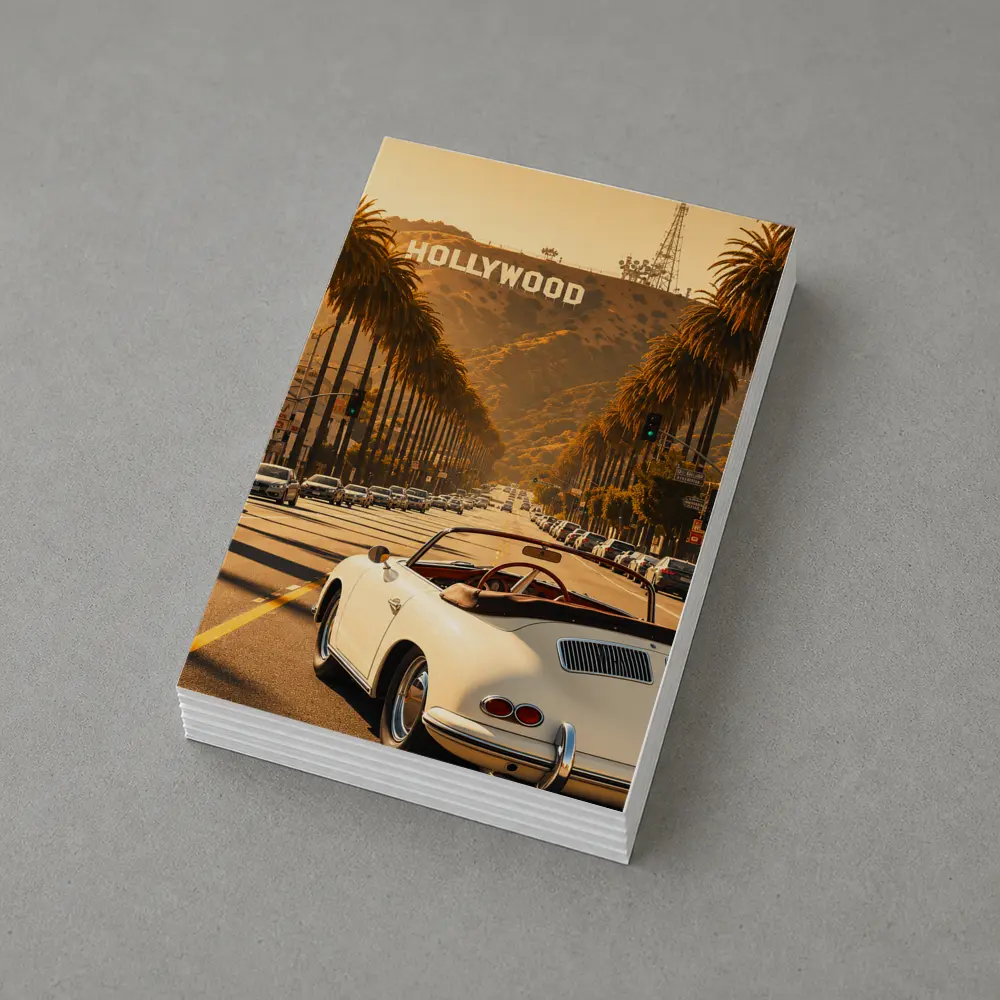 Porsche 356 Convertible Hollywood Boulevard Los Angeles – Postcards