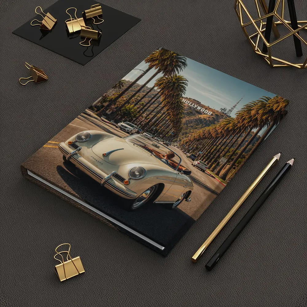 Porsche Speedster Cruising Hollywood Palm Boulevard – Notebooks