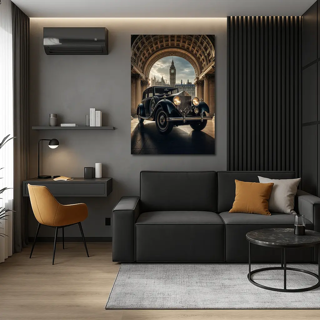 Vintage Rolls Royce Classic Car London – Wall Art