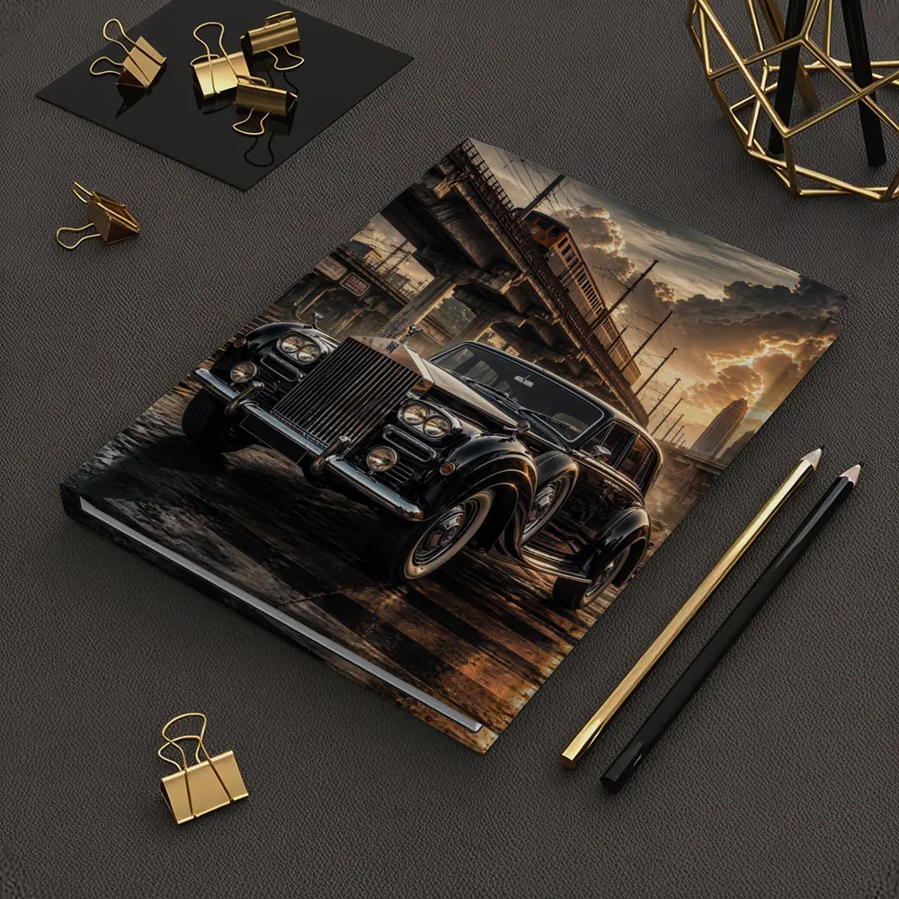 Rolls Royce Ghost Classic Black Industrial Sunset – Notebooks