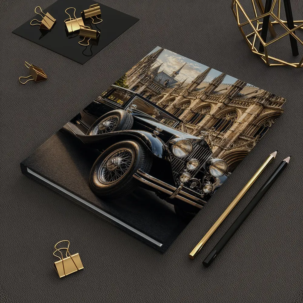Vintage Rolls Royce Black Classic Gothic Cathedral – Notebooks