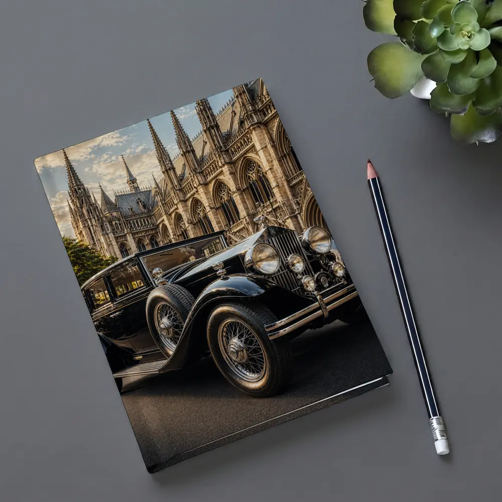 Vintage Rolls Royce Black Classic Gothic Cathedral – Notebooks
