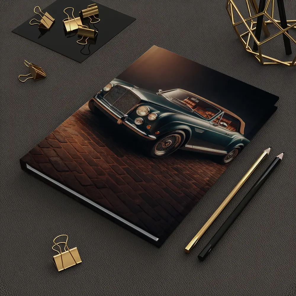 Classic Bentley Convertible Dark Studio Background – Notebooks