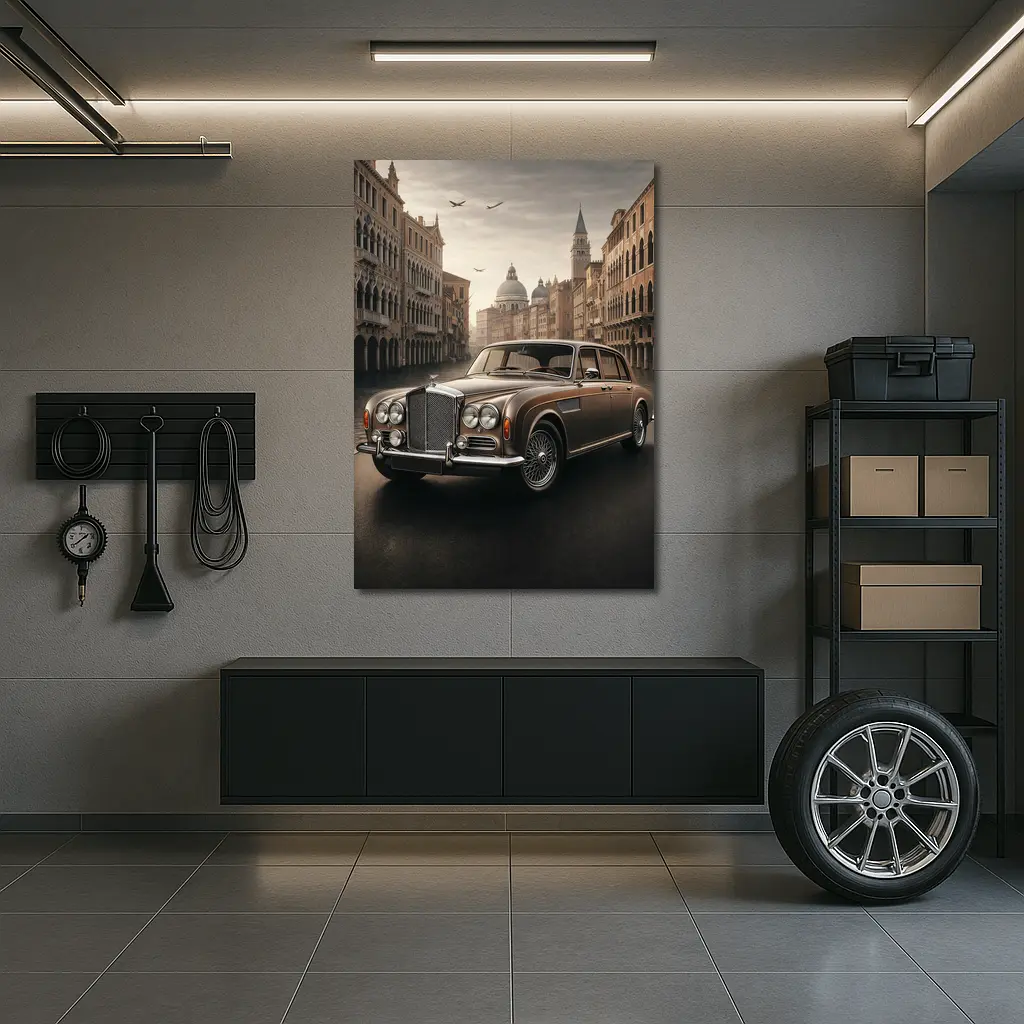 Vintage Bentley Flying Spur Venice Street – Wall Art