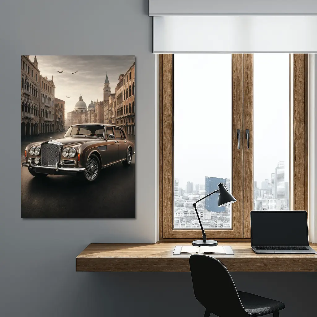 Vintage Bentley Flying Spur Venice Street – Wall Art