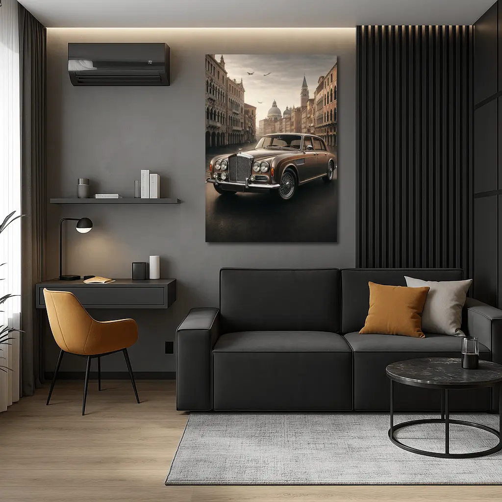 Vintage Bentley Flying Spur Venice Street – Wall Art