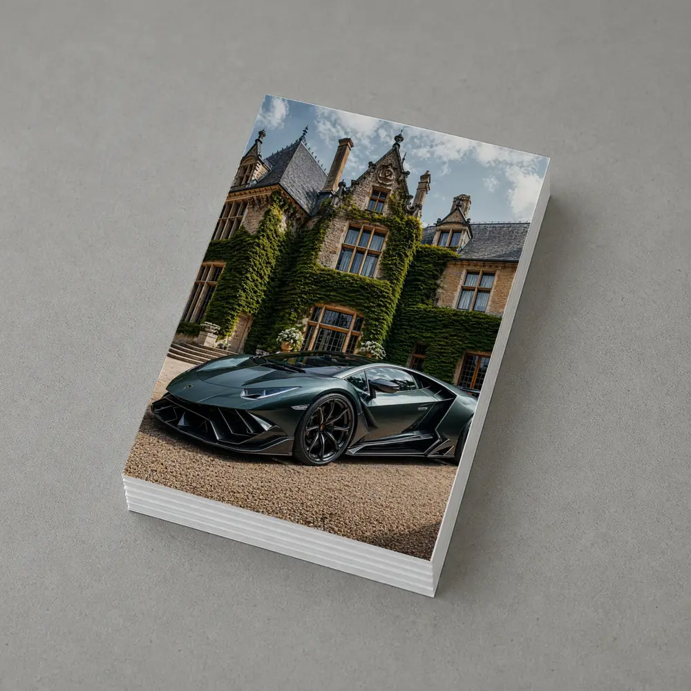 Lamborghini Sian Dark Green Manor Estate – Postcards