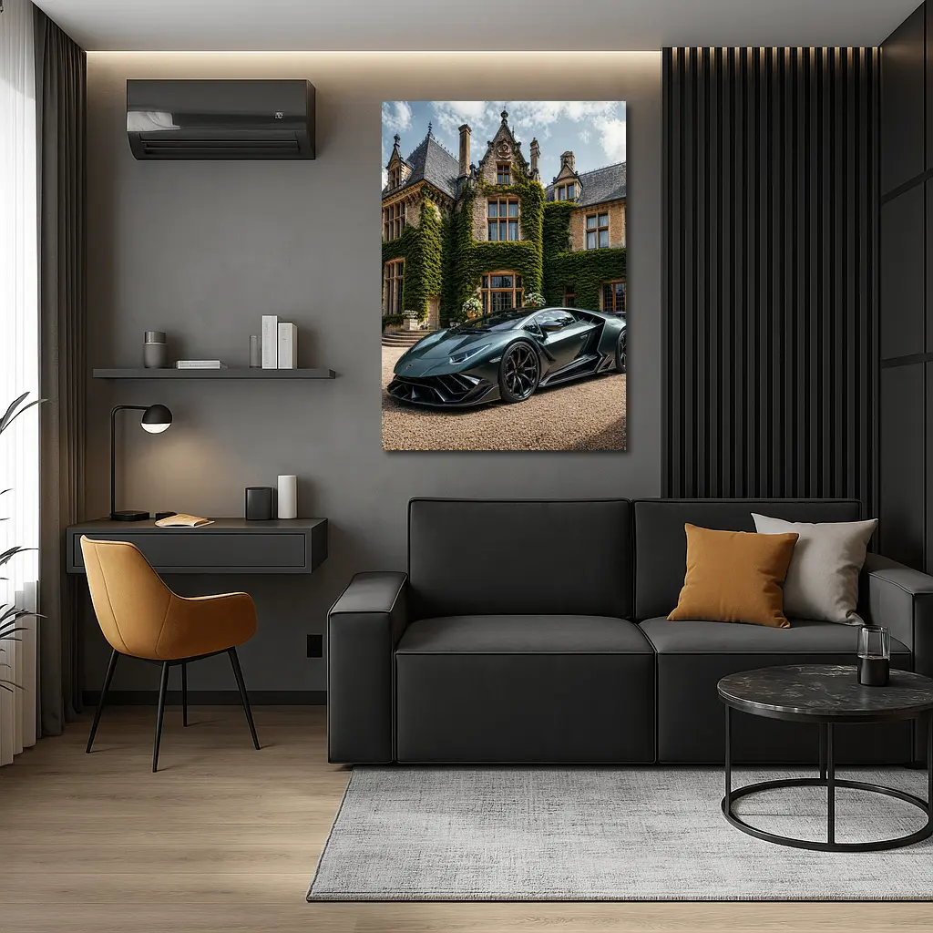 Lamborghini Sian Dark Green Manor Estate – Wall Art