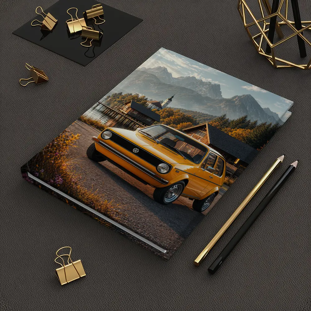 Volkswagen Golf MK1 Alpine Lake Setting – Notebooks